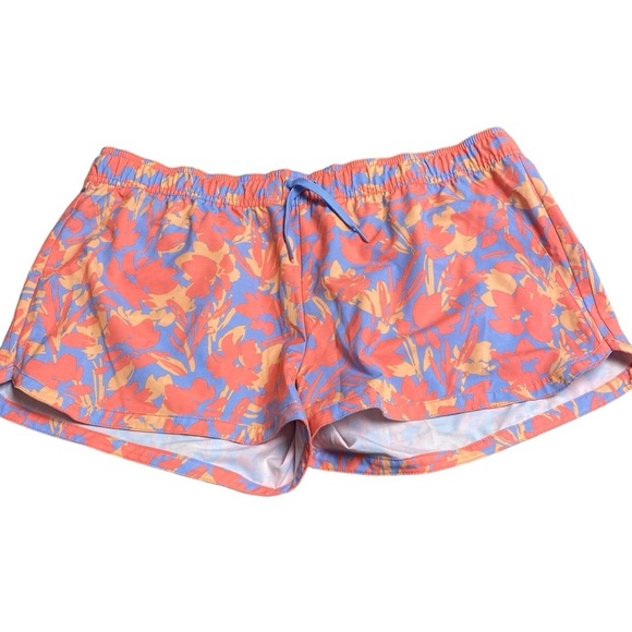 Prana Pants - Prana Ladies Orange Athletic Shorts Vibrant‎ Design Lightweight XL